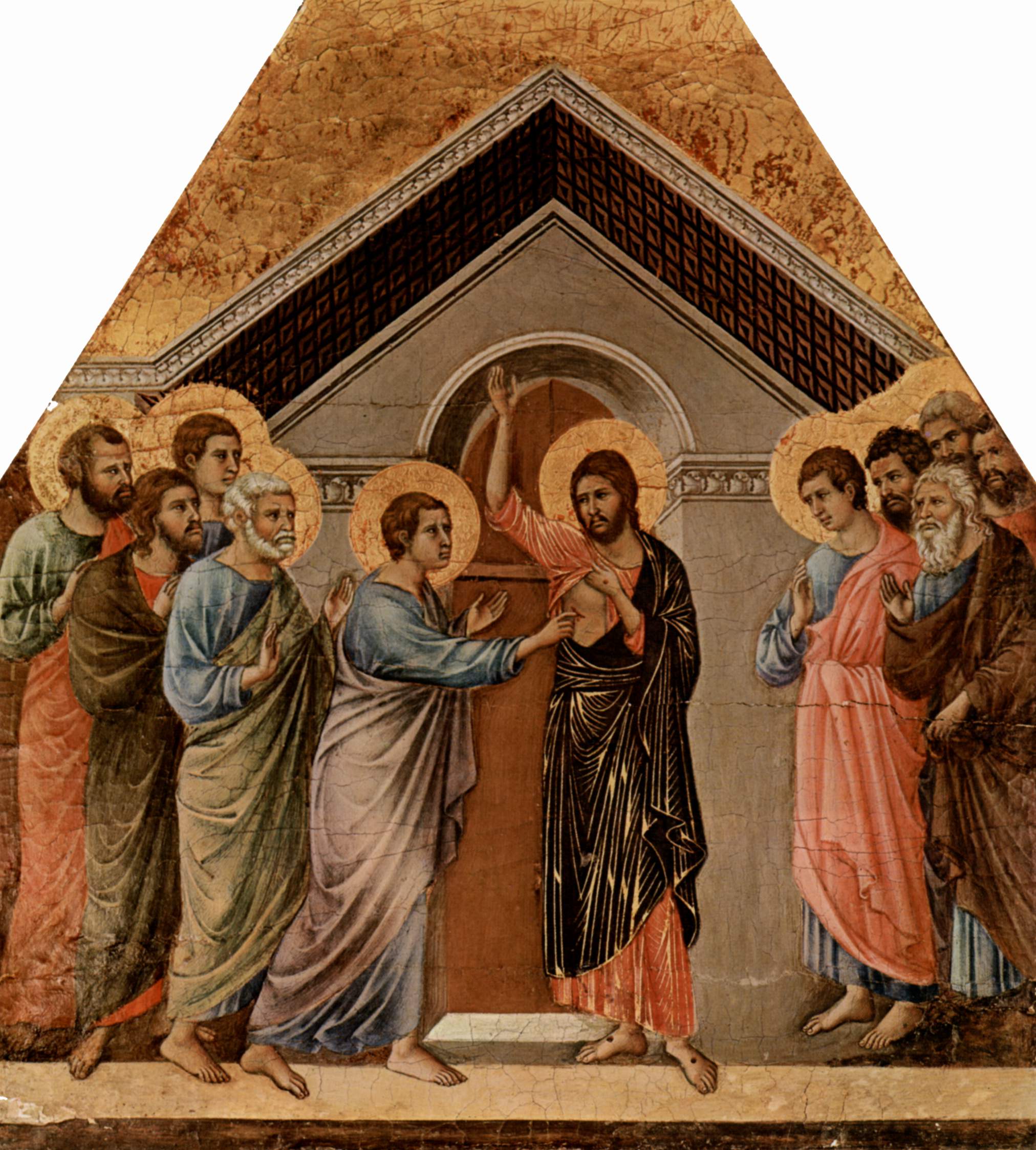 Duccio di Buoninsegna, Incredulità di San Tommaso, Museo dell'Opera del Duomo - Siena Duccio di Buoninsegna, Incredulità di San Tommaso, Museo dell'Opera del Duomo - Siena